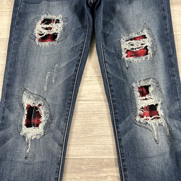 Judy Blue Pull on Skinny Jeans Women's 7/28 Blue Stretch Denim‎ High Rise USA - Picture 8 of 10